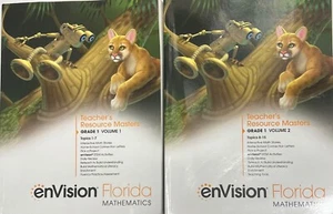Grade 1 Envision Florida Mathematics Teacher Resource Masters Set Volume 1 & 2 - Picture 1 of 1