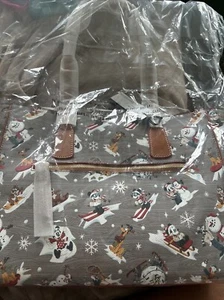 Dooney & Bourke Disney Tote Bag Purse Christmas Winter Walts Holiday Lodge NWT - Picture 1 of 10