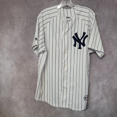Vintage Majestic MLB New York Yankees Alex Rodriguez 13 Pinstripe Jersey Mens L Cover