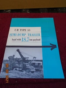 C B TYPE SEMI DUMP TRAILER   SALE  BROCHURE  ORIGINAL   - Picture 1 of 2