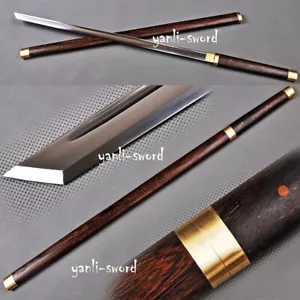 Katakirihadukuri palo de rosa Shirasaya Ninjato espada ninja japonesa accesorios de latón - Imagen 1 de 9