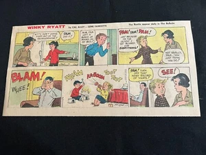#02 WINKY RYATT by Jack Elrod Lot of 29 Sunday Third Page Comic Strips 1968 - Picture 1 of 24