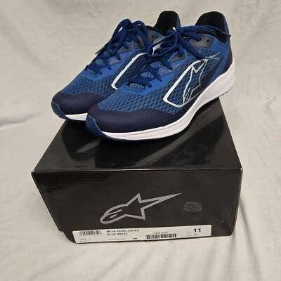 Tênis de corrida Alpinestars Meta Road azul/branco 11/44 *ERA US$ 159,95* - Imagem 1 de 4