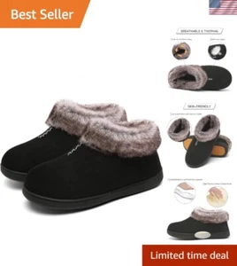 Suede Memory Foam Slippers with Anti-Skid Sole - Comfy House Shoes for All - Picture 1 of 9