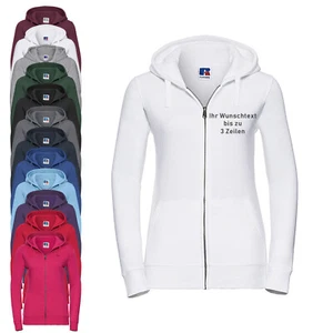 Russell Damen-Hoodiejacke Kapuzenjacke individuell bestickt 14 Farben Gr. XS-XL - Bild 1 von 19