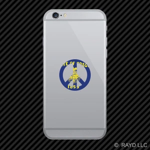 Oregon Flag Peace Symbol OR sign no war Cell Phone Sticker Mobile - Picture 1 of 1