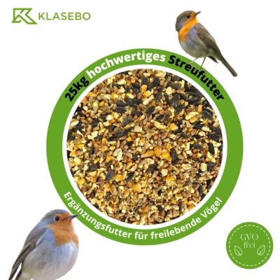 25 kg Vogelfutter  Wildvogelfutter - Streufutter 4 Jahreszeiten Premium Mischung - Bild 1 von 4