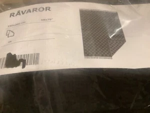 New IKEA RAVAROR 100% Wool Throw Blanket Blue Spotted 59"x79"  New - Picture 1 of 4