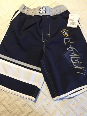 NWT LA Galaxy Los Angeles  Swimming Trunks Shorts Size S (8) Cover