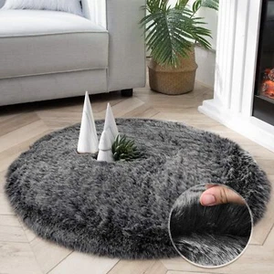 Soft Fox Faux Fur Chair Couch Cover Area Rug for Bedroom Floor Sofa Living Ro... - Picture 1 of 7