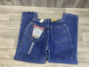Lee Jeans Juniors taglia 11 Petite Jeans regular fit gamba affusolata nuovo con etichette vintage made in USA - Foto 1 di 19