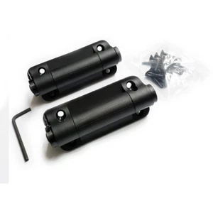 Black Adjustable Spring Hinges of Glass-Filled Nylon for Door Gate Fencing, 2pcs - Picture 1 of 5