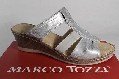 Marco Tozzi Women's Mules Sandals Silver NEW! - Image 1 of 4
