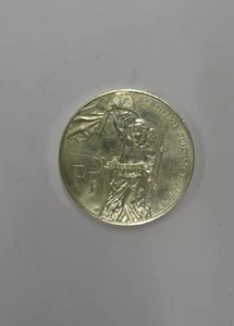 Moneda De 100 Francos De Plata Bicentenario Del Museo Del Louvre 1993 - Imagen 1 de 2