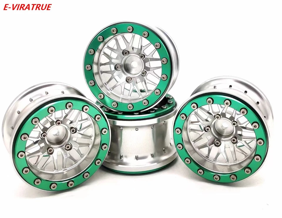 E-VIRATRUE 2.2''Alu Wheel For Axial SCX10&TRAXXAS TRX-4 Sport High Trail Edition - Image 1 of 1