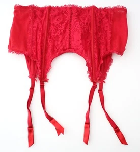 NEW Victoria's Secret VTG 2010 Mini-Corset Lace Garter Belt MEDIUM / LARGE - Picture 1 of 9