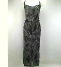NEW A.n.a Size Extra Large Womens Jumpsuit Sweetheart Neck Sleeveless Black Palm