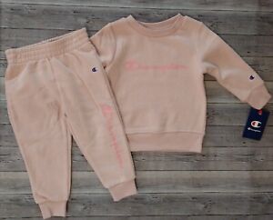 New! Girl's Champion Sweatshirt and Pants Outfit Size 2T