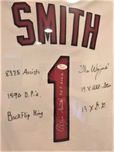 Ozzie Smith Cardinals Signed Jersey with 7 Inscriptions JSA COA - Picture 1 of 5