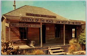 Postcard Langtry TX Judge Roy Beans Court House Jersey Lilly Law West of Pecos - Picture 1 of 2