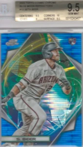 Seth Beer #13 2022 Topps Cosmic Chrome Blue Moon Refractors /99 BGS 9.5 - Picture 1 of 2