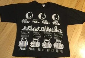 Vintage 90s Disney DICK TRACY t shirt kids S movie women's crop top promo black - Picture 1 of 6