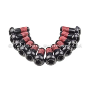 12x Bmw F800 GS 2012-2018 Black Titanium Front Disc Rotor Bolts Screws M6x18 - Picture 1 of 2