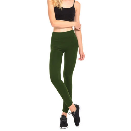 Mujeres Leggings Térmicos Cepillados Forrados de Vellón Gruesos Invierno Cálidos Sólidos Foto 1 de 1