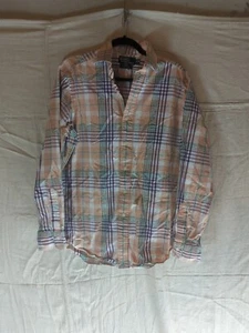 VTG Pollo Ralph Lauren Regent Plaid Button Up LS Sz M 15.5 - Picture 1 of 5