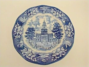 1976 Zweihundertjähriger Teller Independence Hall von Avon Enoch Wedgwood 7,75 Zoll - Bild 1 von 3