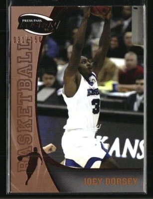 Joey Dorsey 2009 Press Pass 31/150 #19 Basketball Card - Image 1 of 2