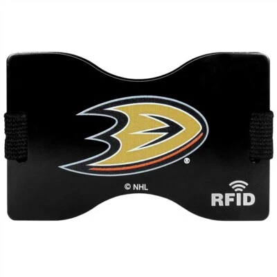 Anaheim Ducks Wallet RFID Blocking Slim Pocket Money Clip NHL Hockey Sports Fan - Image 1 of 4
