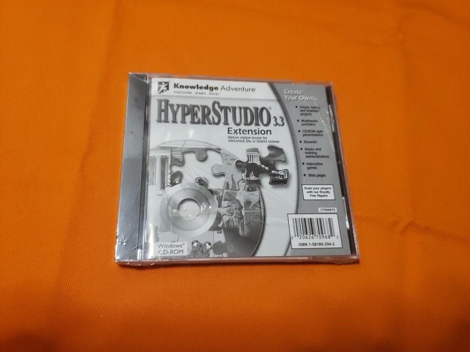 ✅ Knowledge Adventure Hyper Studio 3.3 Extension Cd - Image 1 of 4