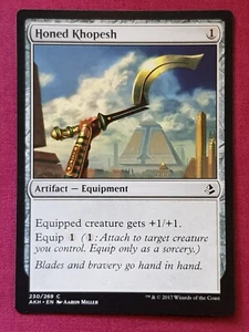 Magic The Gathering AMONKHET HONED KHOPESH artifact card MTG - Picture 1 of 2