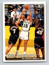1995-96 Collector's Choice German I Vinny Del Negro San Antonio Spurs #144