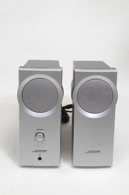 Bose Companion 2 Channel Silver Speakers No Power Cords AC ADAPTER REQUIRED - Image 1 of 3