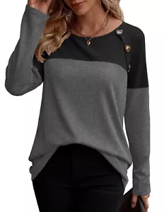 Women Tunic Tops for Leggings Casual Long Sleeve Tunic Shirts for Women Light... - Picture 1 of 6