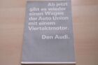 221726) DKW Auto Union Audi Poster / Prospekt 196?