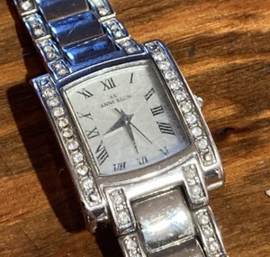 Anne Klein Women's Silver Tone Watch 10/7127sp Rhinestone case & Band Works - Picture 1 of 8