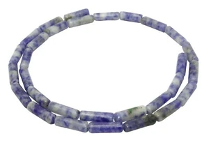 😏 Sodalith Walzen / Röhrchen ca. 13 x 4 mm Edelstein-Perlen Strang 😉 SODA-6 - Picture 1 of 1