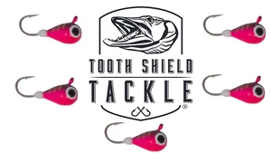 5 Pack Tungsten UV Glow Ice Fishing Jigs Crappie Perch Bluegill Trout Panfish - Picture 1 of 41