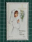 vp001 Holy Card image pieuse ta parole est vrit communion Marie Fouillet 1971