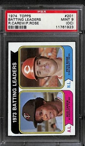 1974 Topps #201 BA Leaders PSA 9oc 11761923 - Picture 1 of 2
