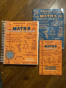 Teaching Textbooks Math 5 complete set! Text, answer key, and 4 discs - Picture 1 of 4