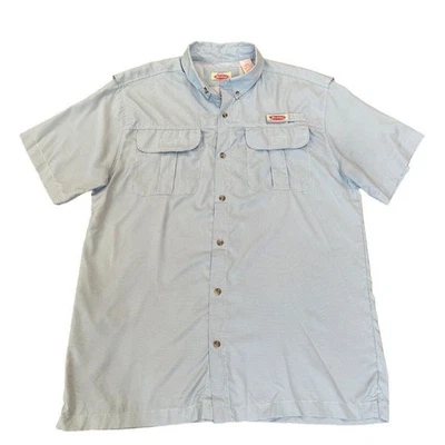 Camisa de pesca Berkley ventilada para hombre talla grande manga corta azul a cuadros al aire libre Foto 1 de 4