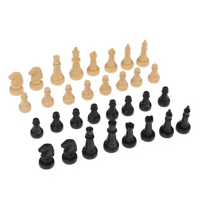 32pcs 2" Chess Pieces Only Board Game Checker Pawns Accessories - Image 1 of 4