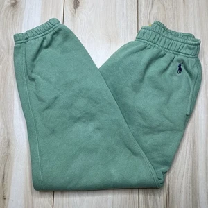 POLO RALPH LAUREN Women's Solid Green Elastic Waist Fleece Sweatpant Comfort - Picture 1 of 14