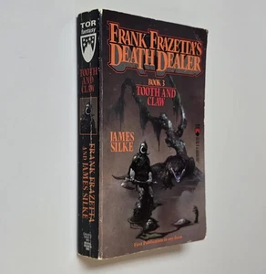FRANK FRAZETTA DEATH DEALER 3: TOOTH & CLAW  (Tor 1989 ~ James Silke) - Picture 1 of 3
