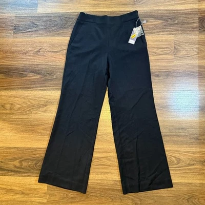 Jennifer Lopez Wide Leg Dress Pants Women’s Size 10 Black Side Zip Trousers NWT - Image 1 of 4