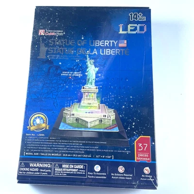 Cubic Fun 3D Puzzle New York Statue of Liberty LED Lighted Architecture Model - Image 1 of 2